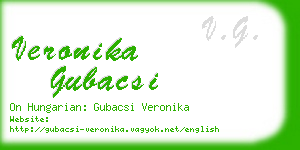 veronika gubacsi business card